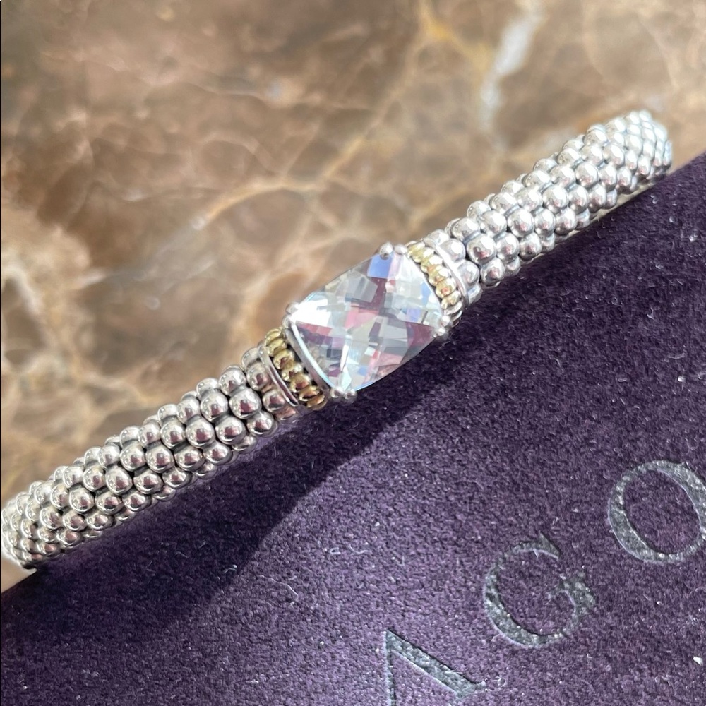 Lagos Caviar Prism White Topaz Bracelet